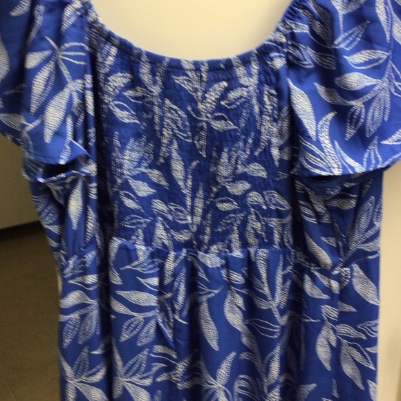 Absolutely Famous Blue and White Patterned Maxi Dress - Picture 11 of 16